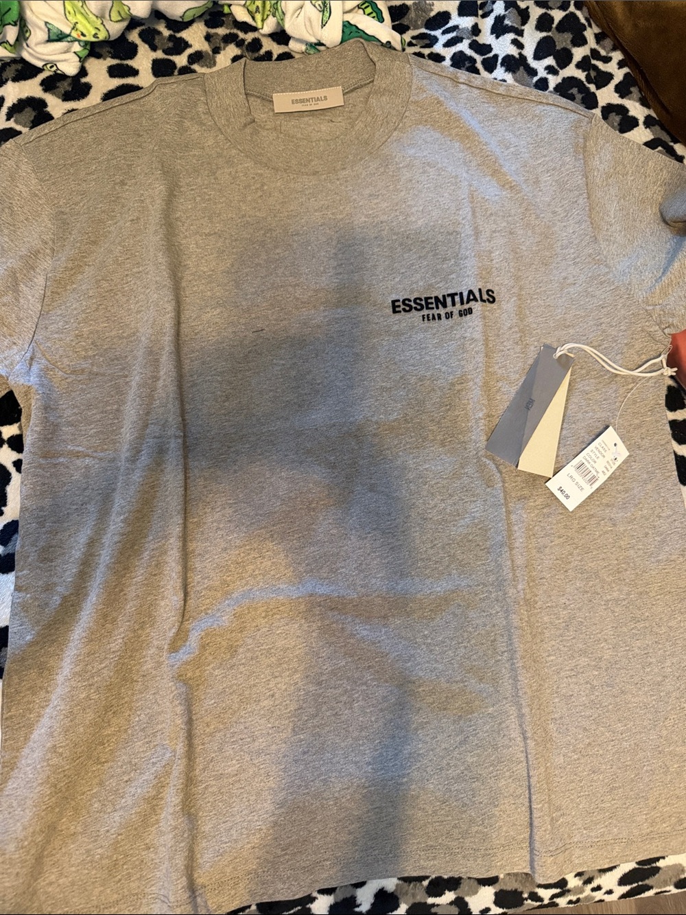 ESSENTIALS Grey Logo T-Shirt